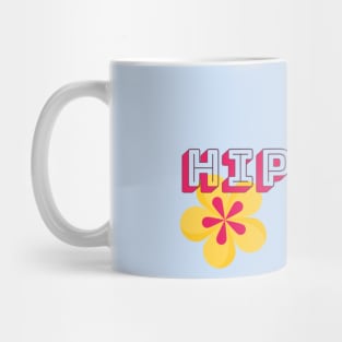 Hipster, Hippie, Hippy, Flower Power, 70s, Cool, hipster, Woodstock Mug